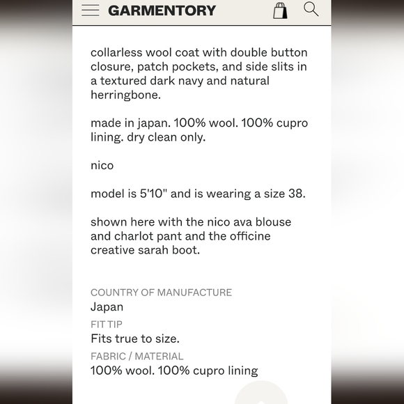 NICO, NICHOLSON & NICHOLSON tweed coat - Picture 4 of 4